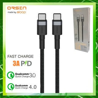 Orsen S53 สายชาร์จเร็ว USB Type-C to Type-C 3A ความยาว 1 เมตร