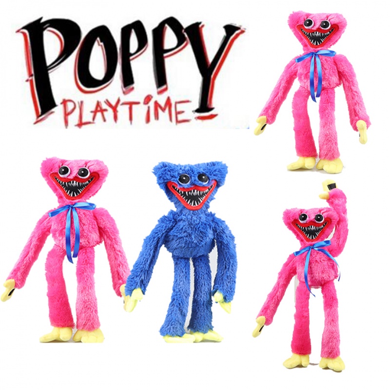 ภาพหน้าปกสินค้าตุ๊กตานุ่ม รูปการ์ตูนสัตว์ Huggy Wuggy Poppy Playtime Game ขนาด 40 ซม. ของเล่นสําหรับเด็ก