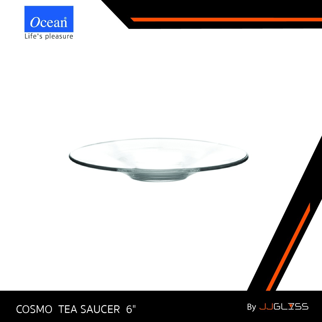 JJGLASS - (Ocean) P00671 Cosmo Tea Saucer 6 - จานรองแก้ว เนื้อใส ...
