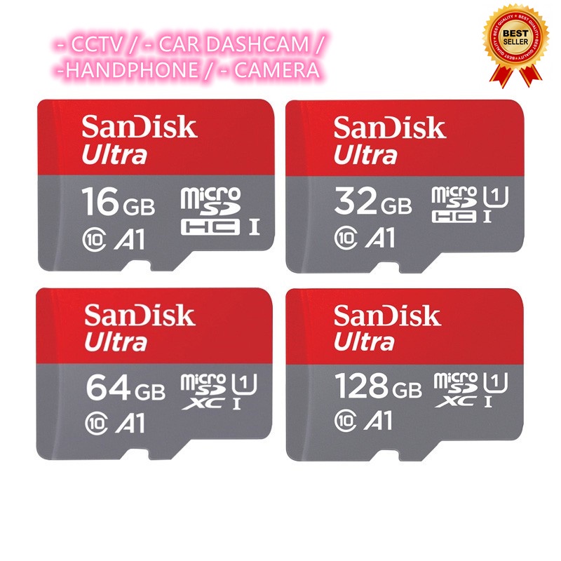 Sandisk Scheda di memoria Ultra Micro SDXC 128GB Class 10