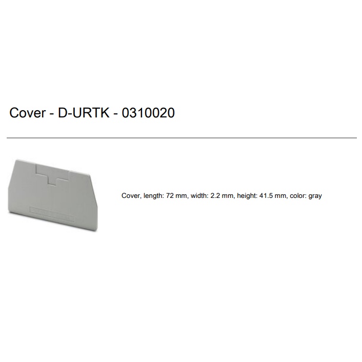 d-urtk-10pcs-pack-cover-ฝาปิดเทอร์มินอล-0310020