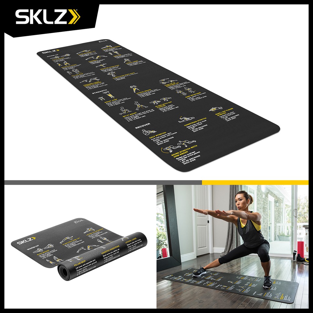 sklz-trainer-mat-เสื่อโยคะ-เสื่อรองออกกำลังกาย-มีตัวอย่างท่าออกกำลังกาย-24-ท่า-ออกแบบโดยโค้ชมืออาชีพ-ทำตามได้ง่าย