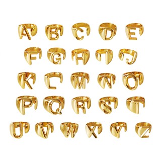ภาพขนาดย่อของภาพหน้าปกสินค้าแหวนอัลลอย ลายตัวอักษร ภาษาอังกฤษ สีทอง 26 ตัว สําหรับผู้หญิง จากร้าน zhengyou.th บน Shopee
