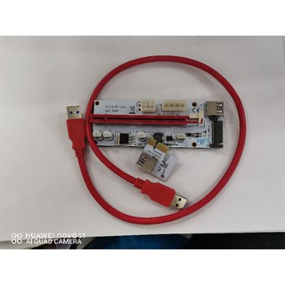 ภาพหน้าปกสินค้าRiser ไรเซอร์ Pci-e riser 1x to 16x Pci Express riser card riser for bitcoin rizer (Red) ซึ่งคุณอาจชอบราคาและรีวิวของสินค้านี้