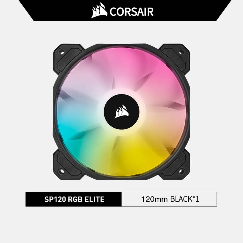 Ventana Corsair ICUE SP120 RGB ELITE 120mm - PWM, 1500 RPM, LED RGB, AirGuide, Nero - Foto 8