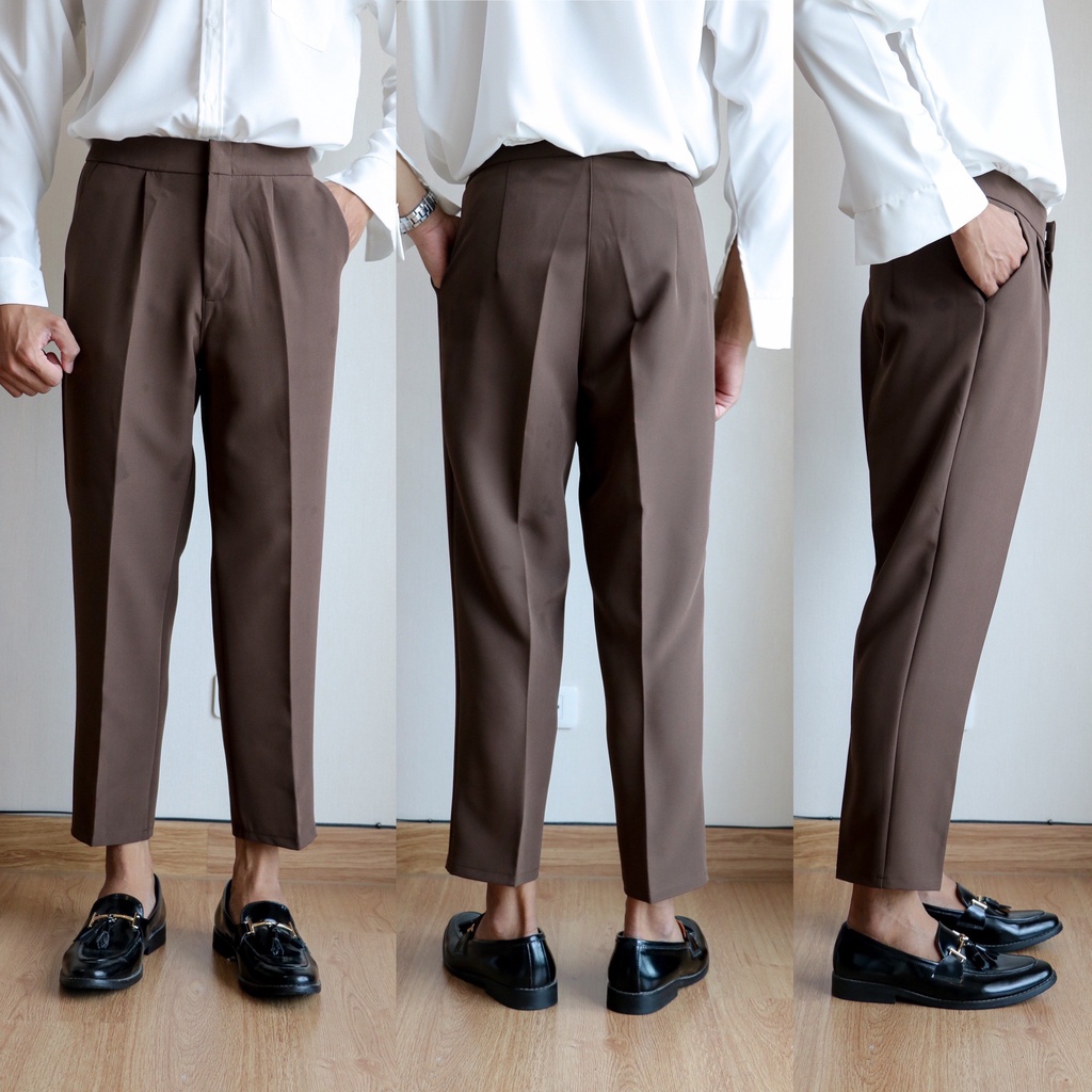 สินค้าขายดี-baron-common-pants-กางเกงขายาวสแลคขาเต่อเอวสูง