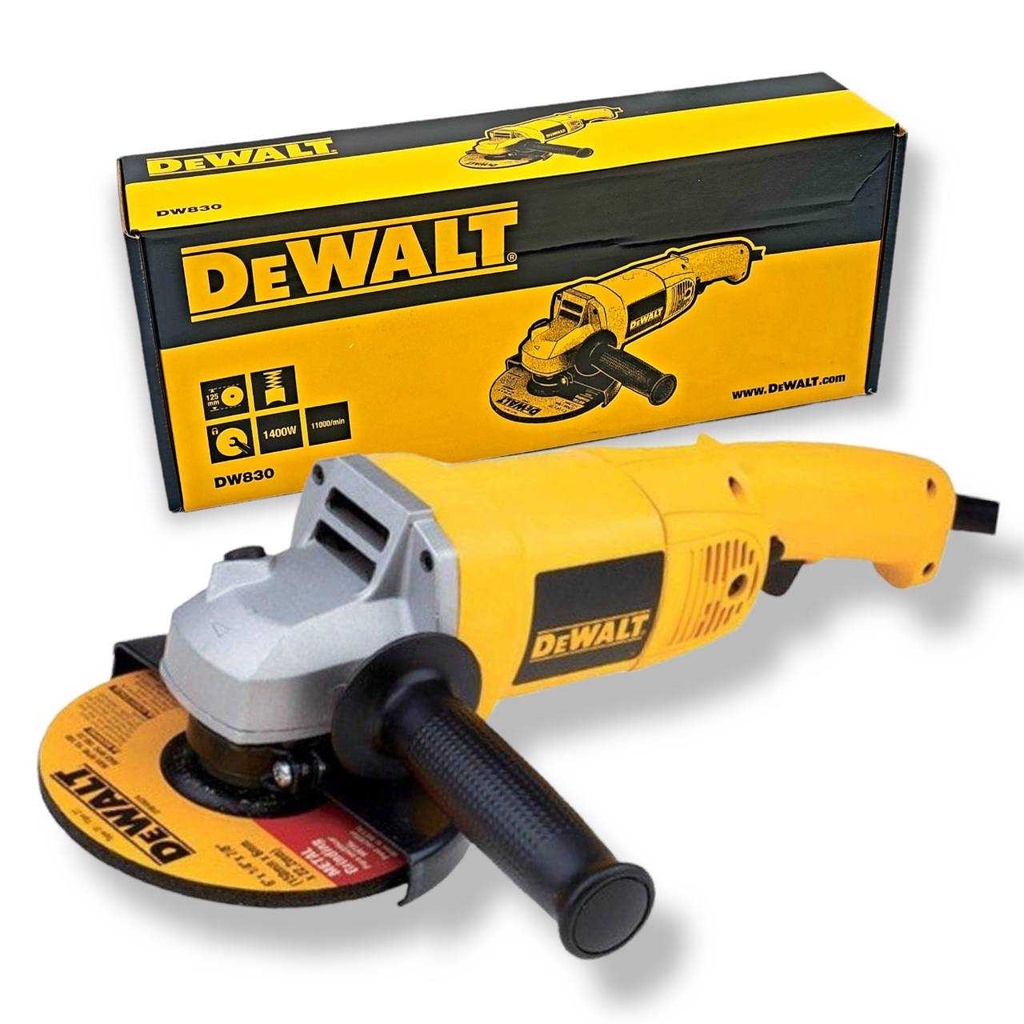 DEWALT เครื่องเจียร์ไฟฟ้า 5 นิ้ว รุ่น DW830 (1400วัตต์) รับประกันศูนย์ ...