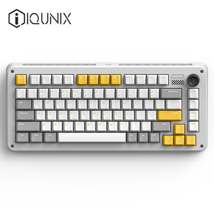 IQUNIX ZX75 cherry青軸　ワイヤレス คีย์บอร์ดไร้สาย IQUNIX ZX-75 Gravity Wave Bluetooth 2.4G Wireless