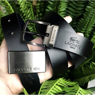 ซื้อ1ได้ถึง2!  LACOSTE MENS REVERSIBLE COW LEATHER BELT VALUE PACK Limited Edition ใน Gift Box Set