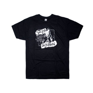 คอลูกเรือเสื้อยืดคอกลมเสื้อยืด พิมพ์ลายวงดนตรี Social Distortion Pretty Picture Tee - Mผ้าฝ้ายแท้