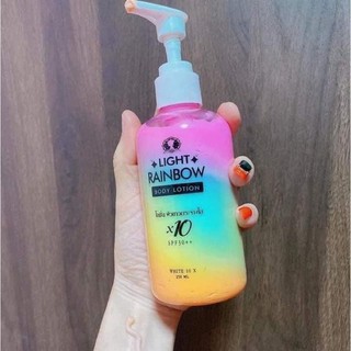 Light rainbow body lotion ไลท์เรนโบว์ บอดี้โลชั่น x10