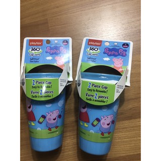 ถ้วยหัดดื่ม🥤spoutless cup playtex ลาย Peppa Pig🐷