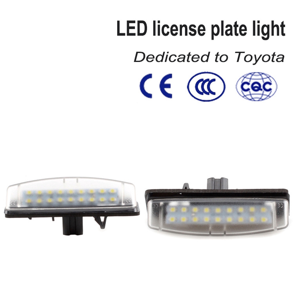 ไฟติดป้ายทะเบียนรถยนต์-led-สําหรับ-toyota-camry-aurion-prius-lexus-is200-is300-rx330-rx350-2-ชิ้น