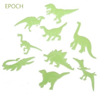 Epoch สติ๊กเกอร์พีวีซีตกแต่งผนังรูปไดโนเสาร์เรืองแสงในที่มืด 9 ชิ้น / ชุด