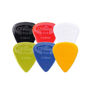 โปรโมชั่น : ALICE  GUITAR PICK 0.58 MM  ปิ๊กไนล่อนขนาด 0.58  ราคาต่อ 1 ชิ้น