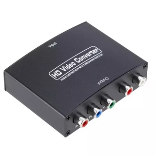 กล่องแปลง YPbPr Converter HDMI To 5RCA RGB YPbPr วิดีโอคอมโพเนนต์สายสนับสนุน1920X1080P HDMI To ส่วนประกอบ YPbP