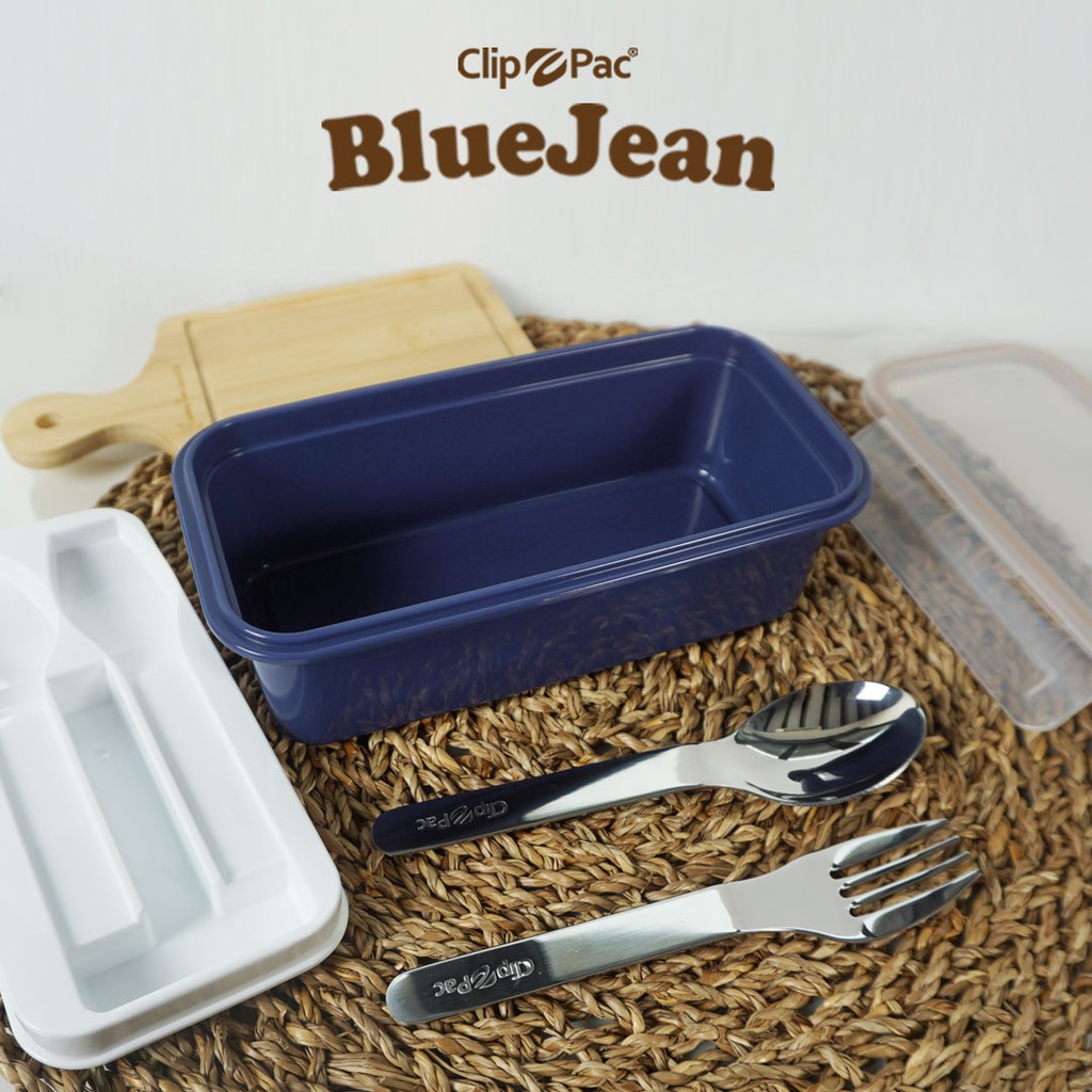 clip-pac-blue-jean-กล่องอาหาร-กล่องใส่อาหาร-พร้อมช้อนส้อม-760-มล-รุ่น-437a1-มี-bpa-free