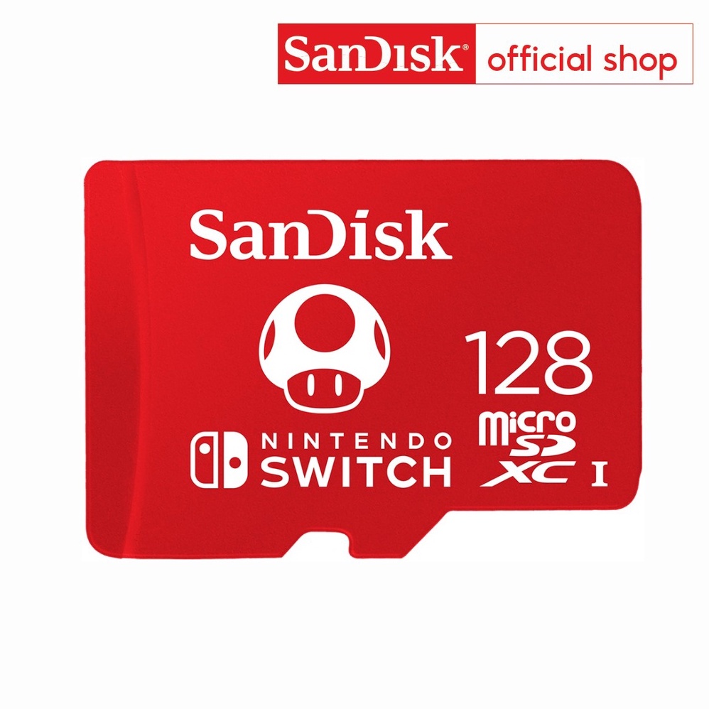 ภาพหน้าปกสินค้าSanDisk microSDXC for the Nintendo Switch 128GB ลายมาริโอ้ (SDSQXAO-128G-GN3ZN, Mario) จากร้าน sandisk_thailand_officialshop บน Shopee