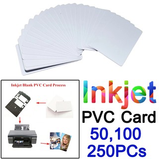 Glossy White Blank inkjet printable PVC Card Waterproof plastic ID Card business card no chip for Epson , Canon printer