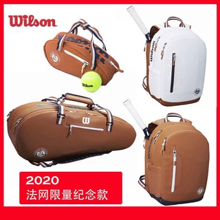 สินค้า Wilson กระเป๋าเป้สะพายหลัง สไตล์ฝรั่งเศส สําหรับใส่ไม้เทนนิส แบดมินตัน 2 12 ชิ้น