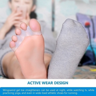 ภาพขนาดย่อของภาพหน้าปกสินค้าเจลแยกนิ้วเท้า Orthosis อุปกรณ์สําหรับแยกนิ้วเท้า จากร้าน amazon.th บน Shopee ภาพที่ 2