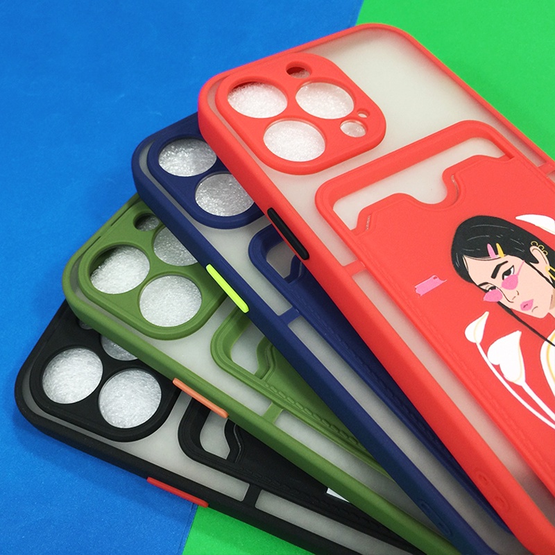 remlmeเคสนิ่ม-tpu-หลังขุ่น-ด้านหลังมีช่องใส่การ์ด-เคสกันกล้อง-เคสใส่การ์ด-เคสมือถือ-พร้อมส่งจากไทย