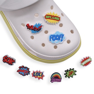 Crocs Jibbitz จี้รูปวลี DIY สําหรับติดตกแต่งรองเท้า