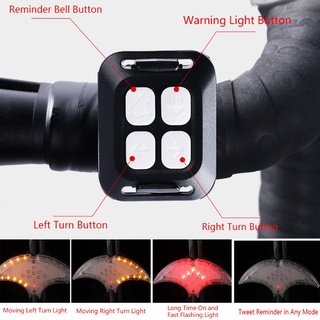 Motorcycle Riding Tail Light Led Lights Wireless Remote Control Turn Signal Horn Light Usb Charging Night Riding Warning