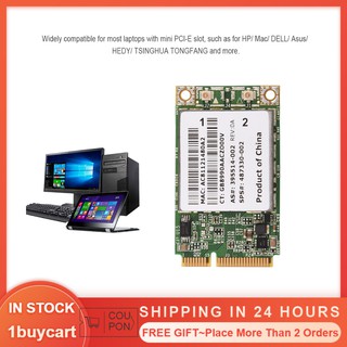 1 newbuycart 2 . 4 g+5 g dual - band mini pci e wifi อะแดปเตอร์การ์ดไร้สายสําหรับคอมพิวเตอร์