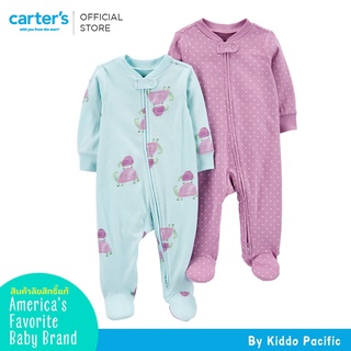 Carters Sleepsuit 2Pk Blue-Purple L8 คาร์เตอร์เสื้อผ้าเซท ชุดหมี 2 ชุด
