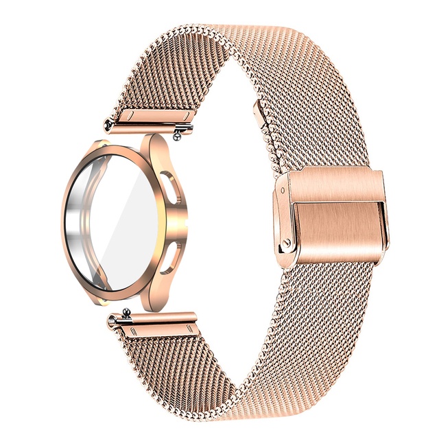 ภาพสินค้าเคส สายนาฬิกาข้อมือ สเตนเลส ตาข่าย สําหรับ Samsung Galaxy Watch 4 44 มม. 40 มม. 4 Classic 42 มม. 46 มม. จากร้าน hiyifut.th บน Shopee ภาพที่ 8