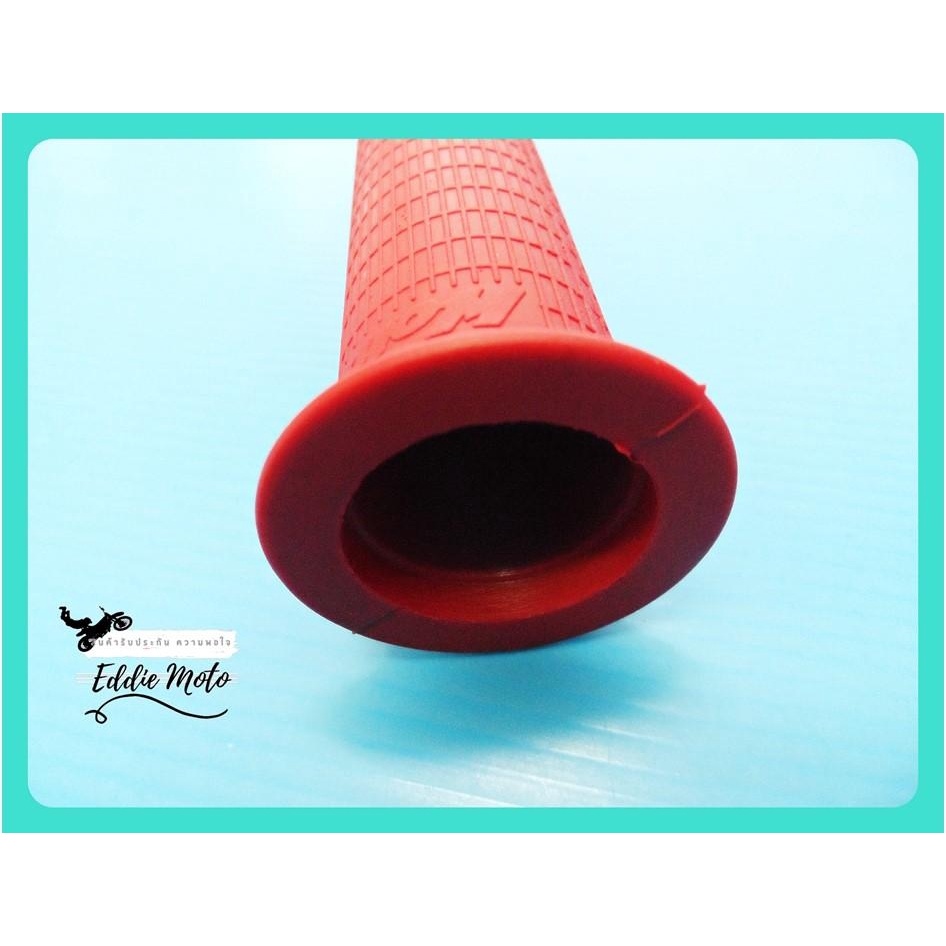 handle-grip-rubber-red-for-honda-c72-c77-c92-c95-ปลอกแฮนด์-ฮอนด้า-สีแดง-สินค้าคุณภาพดี