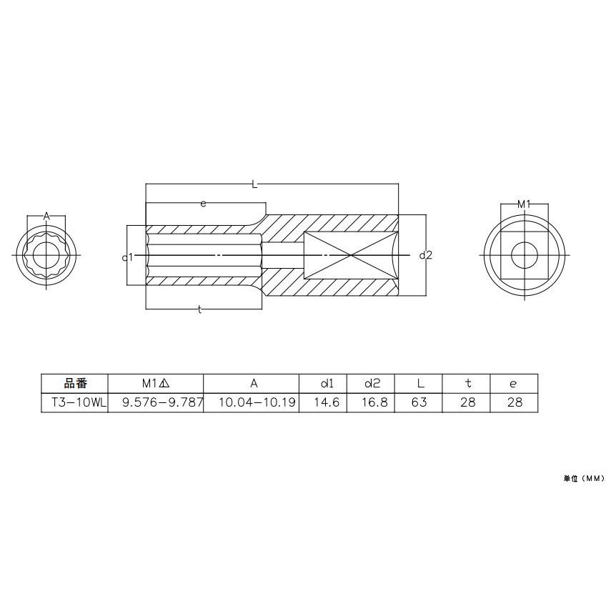 trusco-t3-10wl-301-9560-deep-socket-ลูกบ๊อกซ์-12-เหลี่ยม