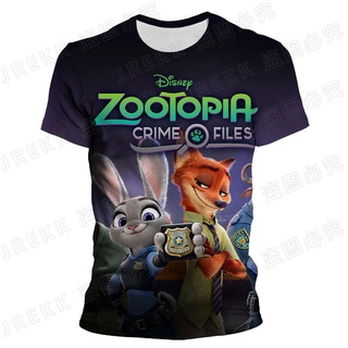 Zootopia Nick Judy Cartoon kids Girls Tshirt 3d Print Baby T- Shirt Casual Short Sleeve Tee Tops Summer Fashion Boy T-sh