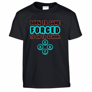 เสื้อยืดโอเวอร์ไซส์ขายดี เสื้อยืดแฟชั่น พิมพ์ลายเกม Forced To Go To School สําหรับเด็กS-3XL