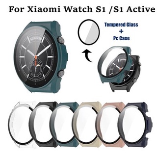 ภาพหน้าปกสินค้าเคส PC + กระจกนิรภัย สําหรับ Xiaomi mi watch s1 Active เคสแข็ง กันชน ฟิล์มป้องกัน สําหรับ Xiaomi mi watch s1 Smartwatch ซึ่งคุณอาจชอบสินค้านี้