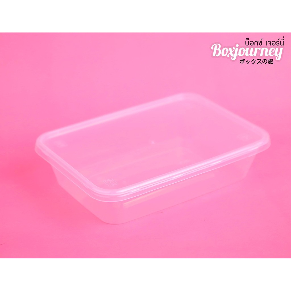 boxjourney-กล่องพลาสติกสี่เหลี่ยม-650ml-สีใส-พร้อมฝา-c-650-25-ใบ-แพค