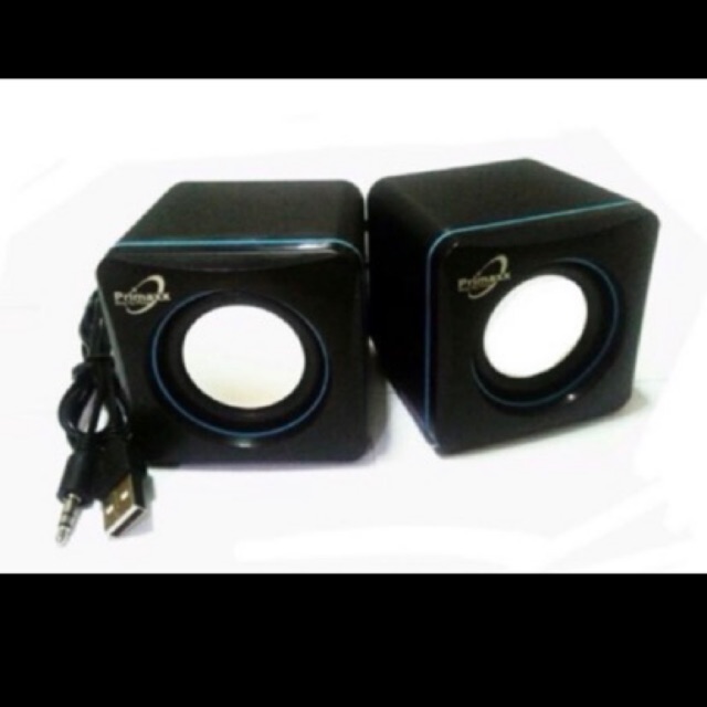 primaxx-มินิลำโพง-mini-speaker-รุ่น-sp-2019-เป็นลำโพงคู่-usb-ราคาประหยัดใช้ไฟจาก-power-bank-ได้คุณภาพเสียงดี