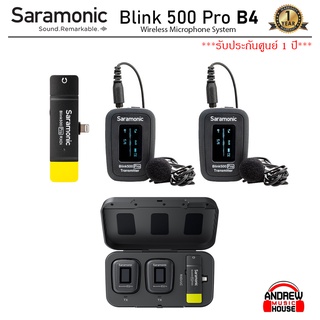 Saramonic Blink 500 Pro B4 2-Person Digital Camera-Mount Wireless Omni Lavalier Microphone for Linghningประกันศูนย์ 1 ปี