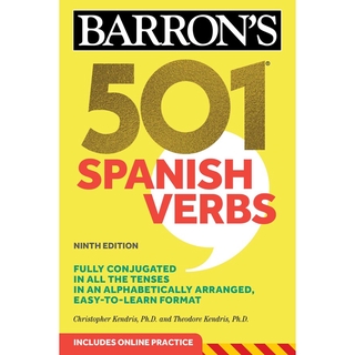 Chulabook(ศูนย์หนังสือจุฬาฯ) |หนังสือ9781506260600 501 SPANISH VERBS (INCLUDES ONLINE PRACTICE) (BARRONS)