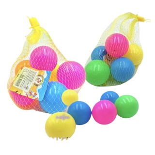 (พร้อมส่ง)ลูกบอลพลาสติก เกรดพรีเมียม ปลอดสารพิษ สำหรับเด็ก 6 ลูก DBC167