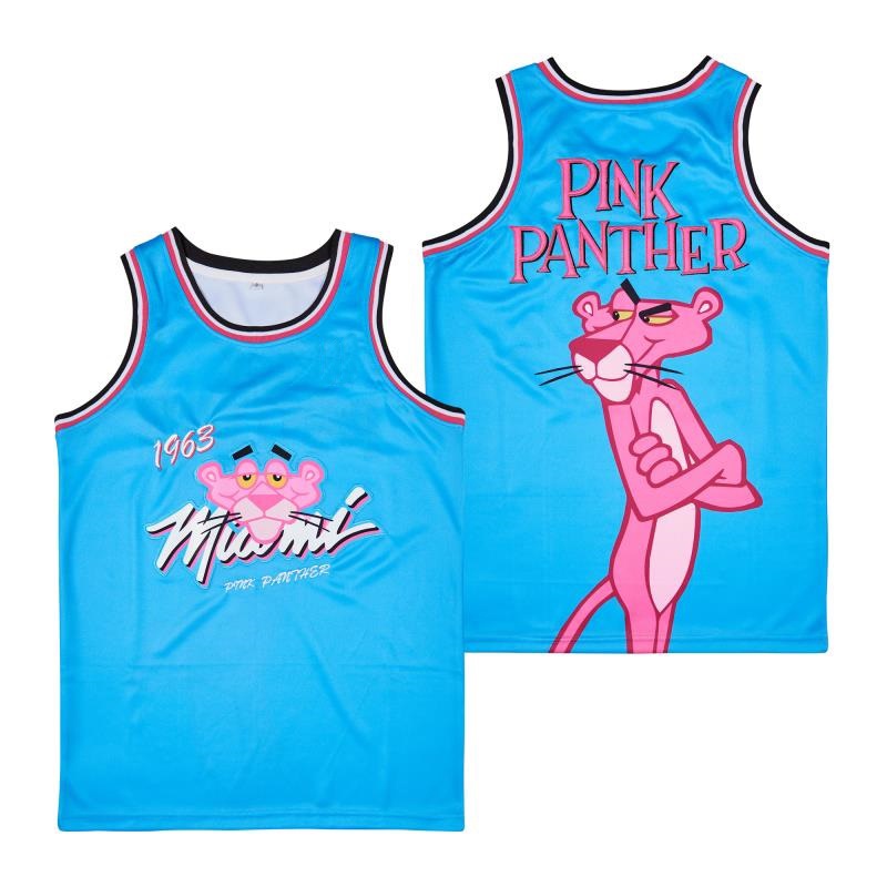 เสื้อกีฬาบาสเก็ตบอล ลาย BG 3 Pink Panther Jerseys สีดํา แฟชั่นฤดูร้อน ...