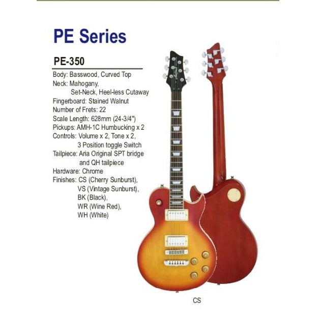 aria-pro-ii-pe-350-ทรง-les-paul-งานสวย-เสียงดี-ราคาเบา-ๆ-พร้อมกระเป๋า-gigbag