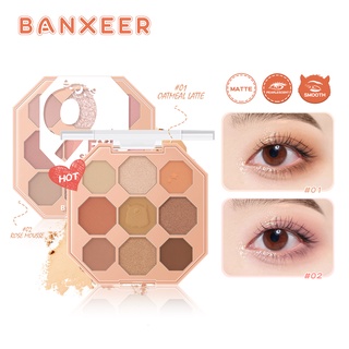 BANXEER  แบงเซียร์ อายแชโดว์ อายแชโดว์พาเลท 9 สี  สตาร์ แดสลิ่ง มอนส์เตอร์  ไนซ์– คัลเลอร์ อายแชโดว์ พาเลท Eyeshadow 9 Colors