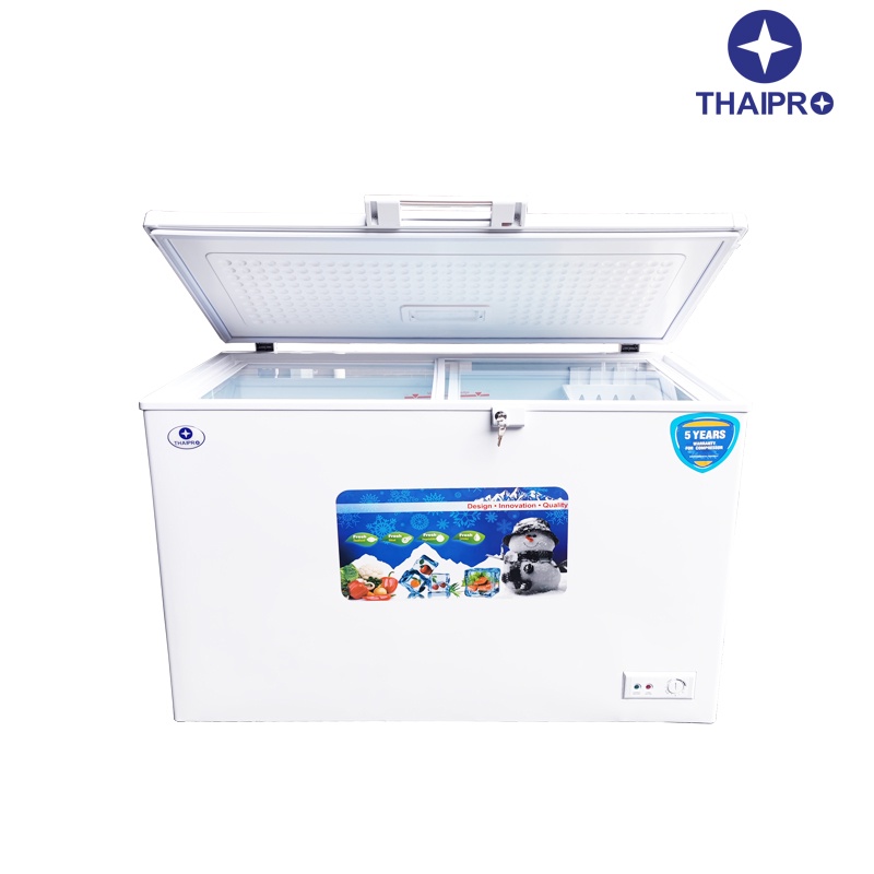 ภาพหน้าปกสินค้าThaipro Freezer ตู้แช่แข็ง รุ่น ME-280L 9.9 คิว / 280 ลิตร มีกระจกปิดกั้นความเย็น เคลื่อนย้ายสะดวก ผ่อนฟรี0% จากร้าน mediabrand บน Shopee