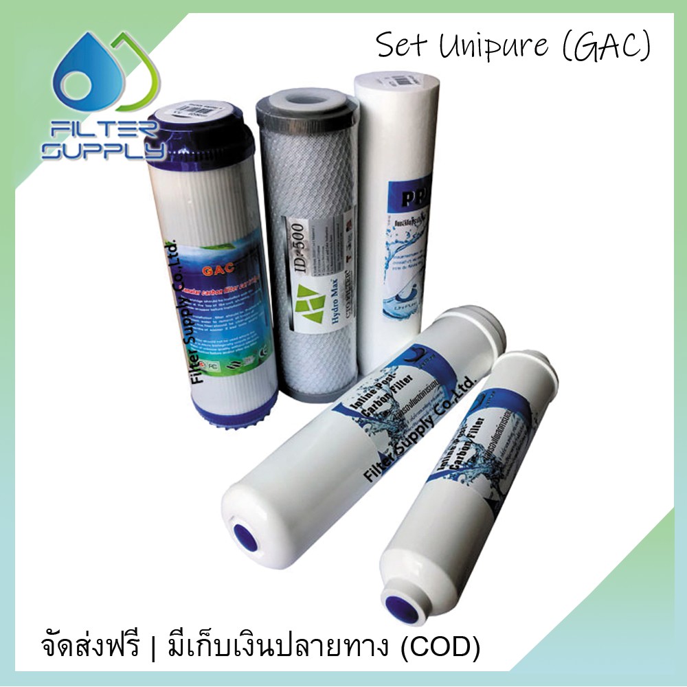 ชุดไส้กรองน้ำ-unipure-5-ขั้นตอน-ระบบธรรมดา-1-ชุด-5-ไส้-ตามภาพ