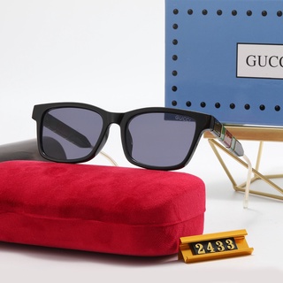 Gucci ใหม่ แว่นตากันแดด ทรงสี่เหลี่ยม ขนาดเล็ก ป้องกันรังสียูวี เข้ากับทุกการแต่งกาย แฟชั่นสําหรับผู้หญิง