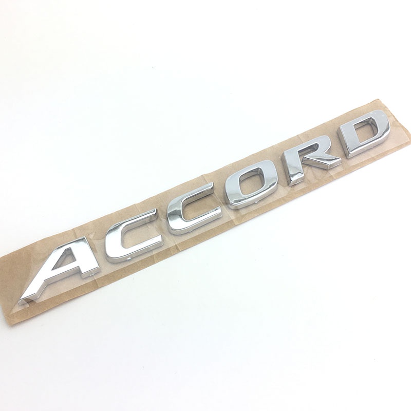 สติกเกอร์ตราสัญลักษณ์-accord-สีเงิน-สําหรับตกแต่งรถยนต์-accord-honda-8th-10th-7th-6th