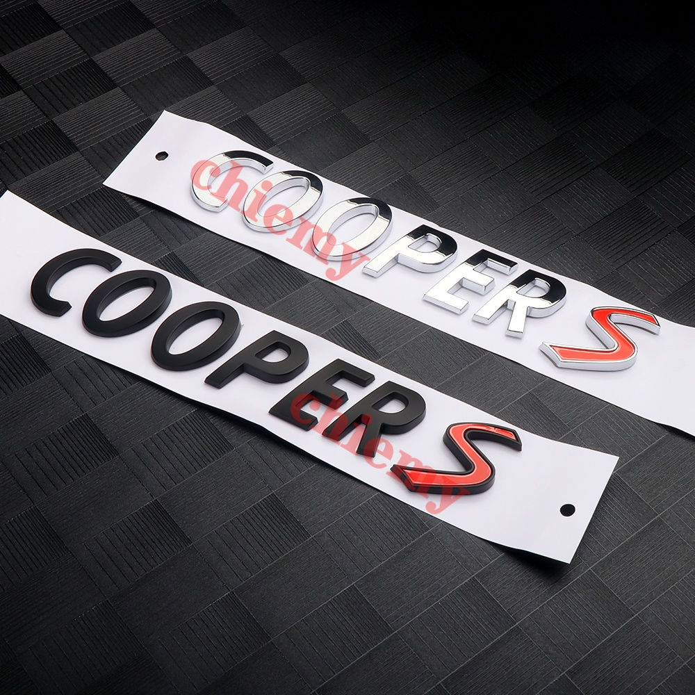ภาพหน้าปกสินค้าโลโก้ Mini Cooper S1 JCW แบบ ABS โครเมียม สำหรับติดกันชนด้านหลังรถยนต์ mini COOPERS R50 R52 R53 จากร้าน chiemyth บน Shopee