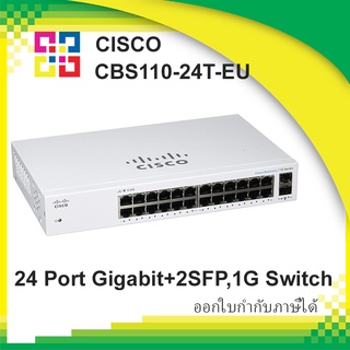 CISCO CBS110-24T-EU CISCO  24 Port Gigabit, 2x1G SFP Shared Ethernet Switch Hub un-managed